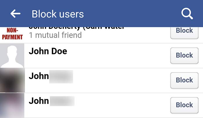 Facebook: Block person that has blocked you.