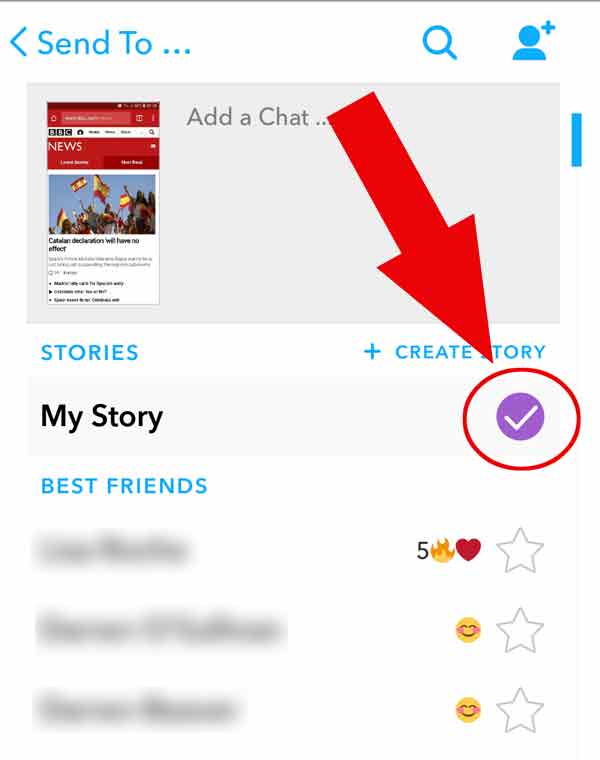 How To Add A Screenshot To Your Snapchat Story Android 