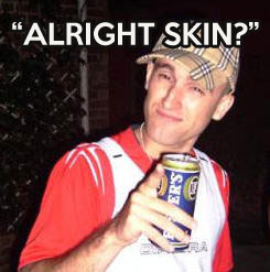 Wexford Slang alright-skin