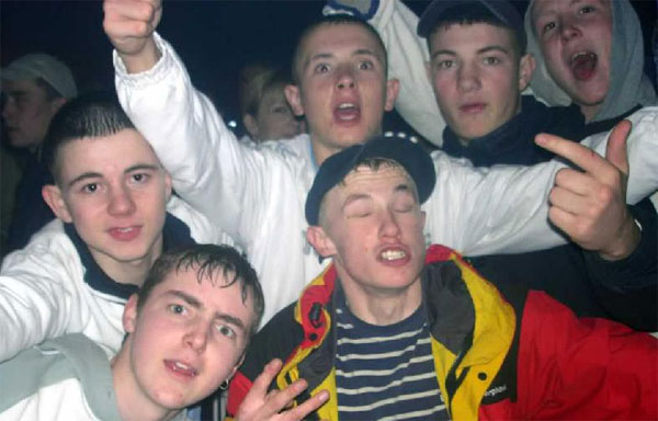 Me and the boys out in The Stores.