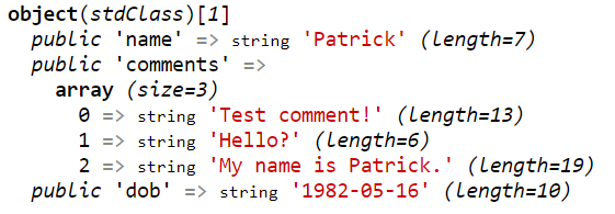 Php Object To Key Value Array