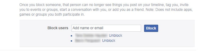blocked users facebook website