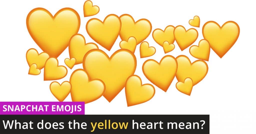 What does the yellow heart emoji mean on Snapchat? 💛