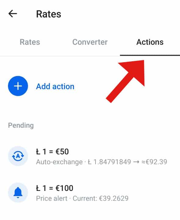 Revolut Actions
