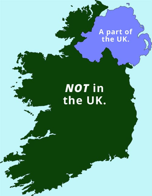 Is Ireland a part of the UK?