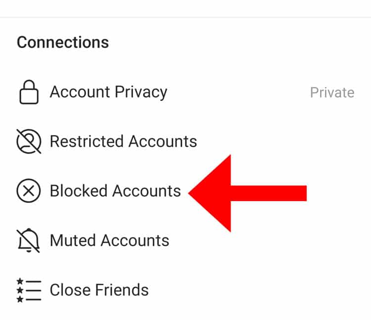 Blocked Accounts