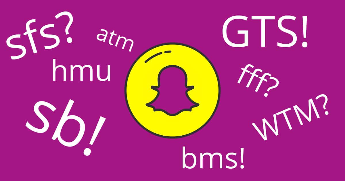 a guide to snapchat acronyms and text speak