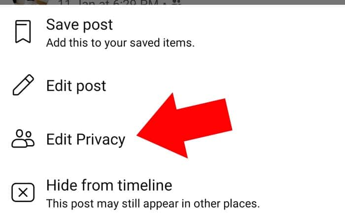 Edit Privacy