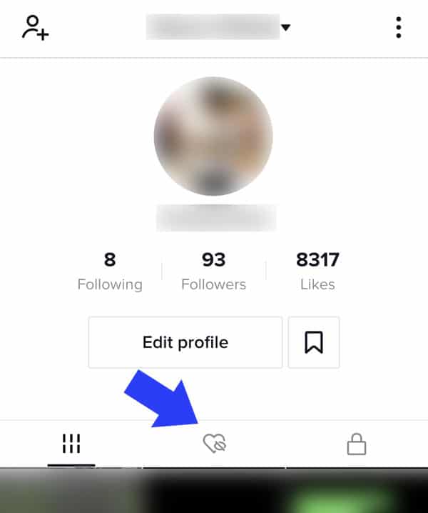 Liked videos TikTok