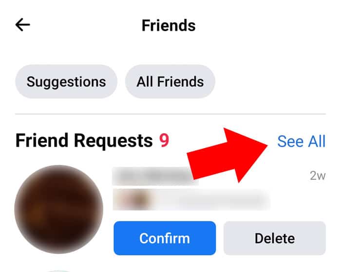 link to see facebook friend requests sent