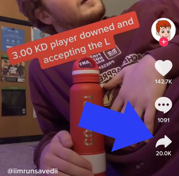 share icon tiktok