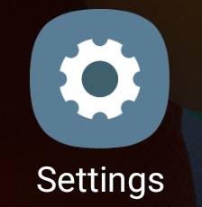 settings icon on android