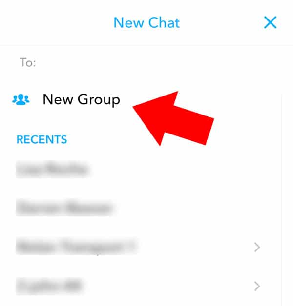 create a group on snapchat