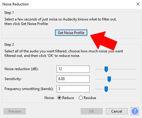 dark noise profile