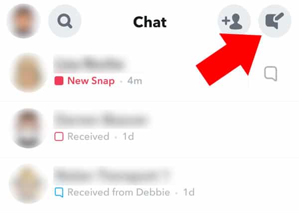 new message snapchat