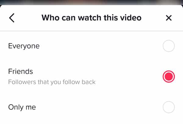 what-does-friends-only-mean-on-tiktok